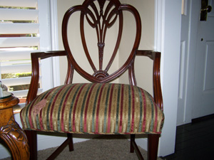 Upholstered Antique Chair